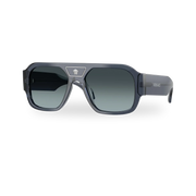 Transparent dark blue / Blue gradient grey