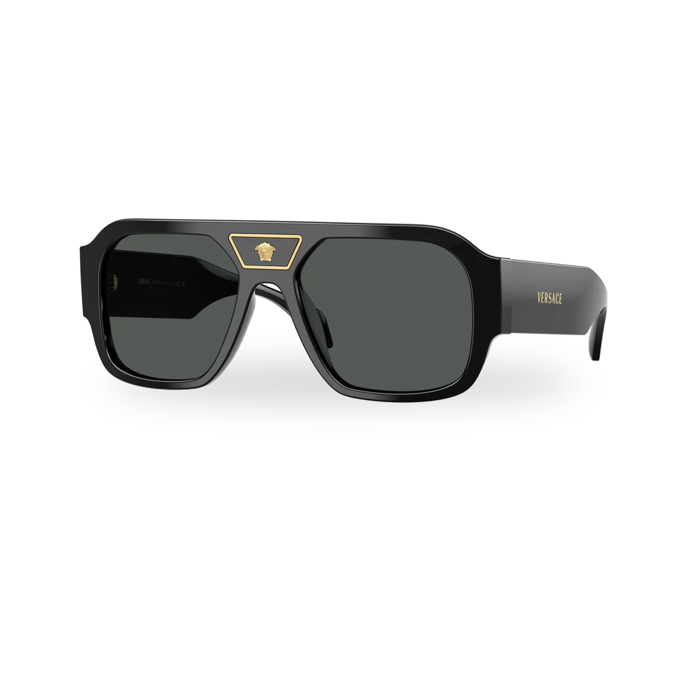 Versace 0VE4508U sunglasses in Black with Dark grey lenses - transparent product photo with soft shadow