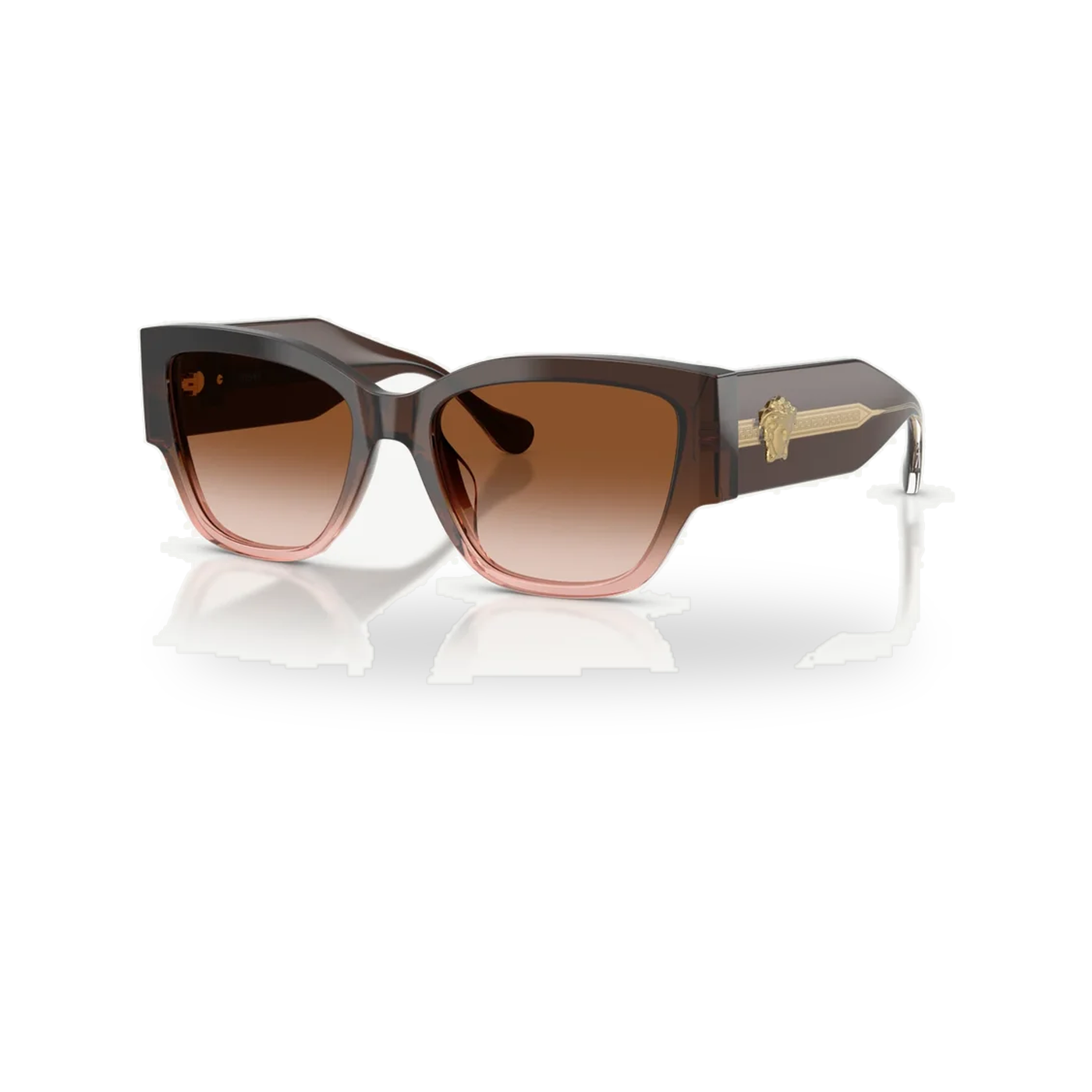 Versace 0VE4509U sunglasses in Brown gradient with Brown gradient lenses - transparent product photo with soft shadow