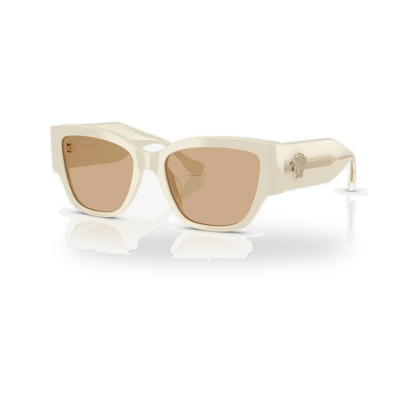 Versace 0VE4509U sunglasses in White talc with Light yellow lenses - transparent product photo with soft shadow