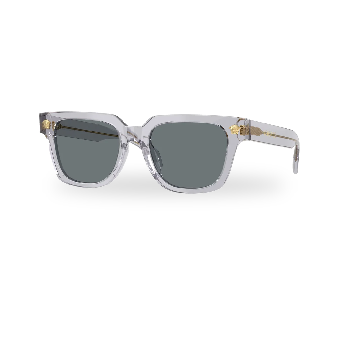 Versace 0VE4510U sunglasses in Transparent grey with Dark blue lenses - transparent product photo with soft shadow