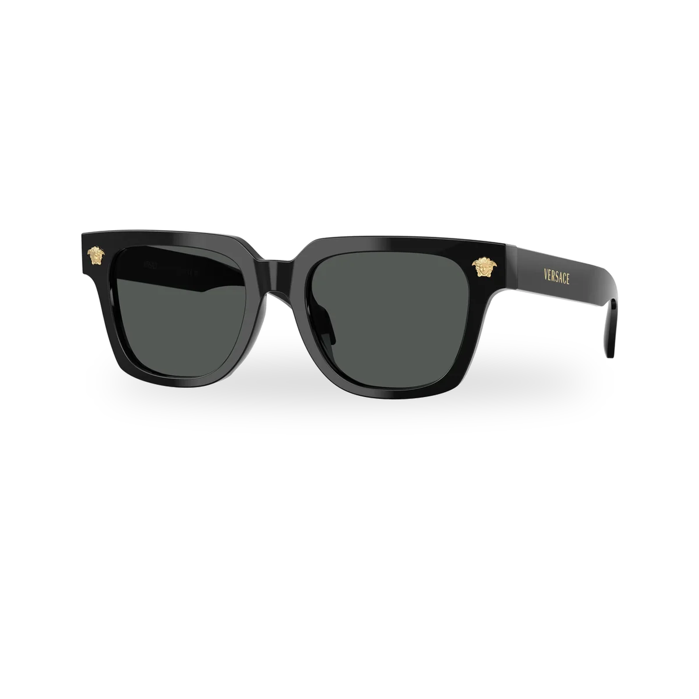 Versace 0VE4510U sunglasses in Black with Dark grey lenses - transparent product photo with soft shadow