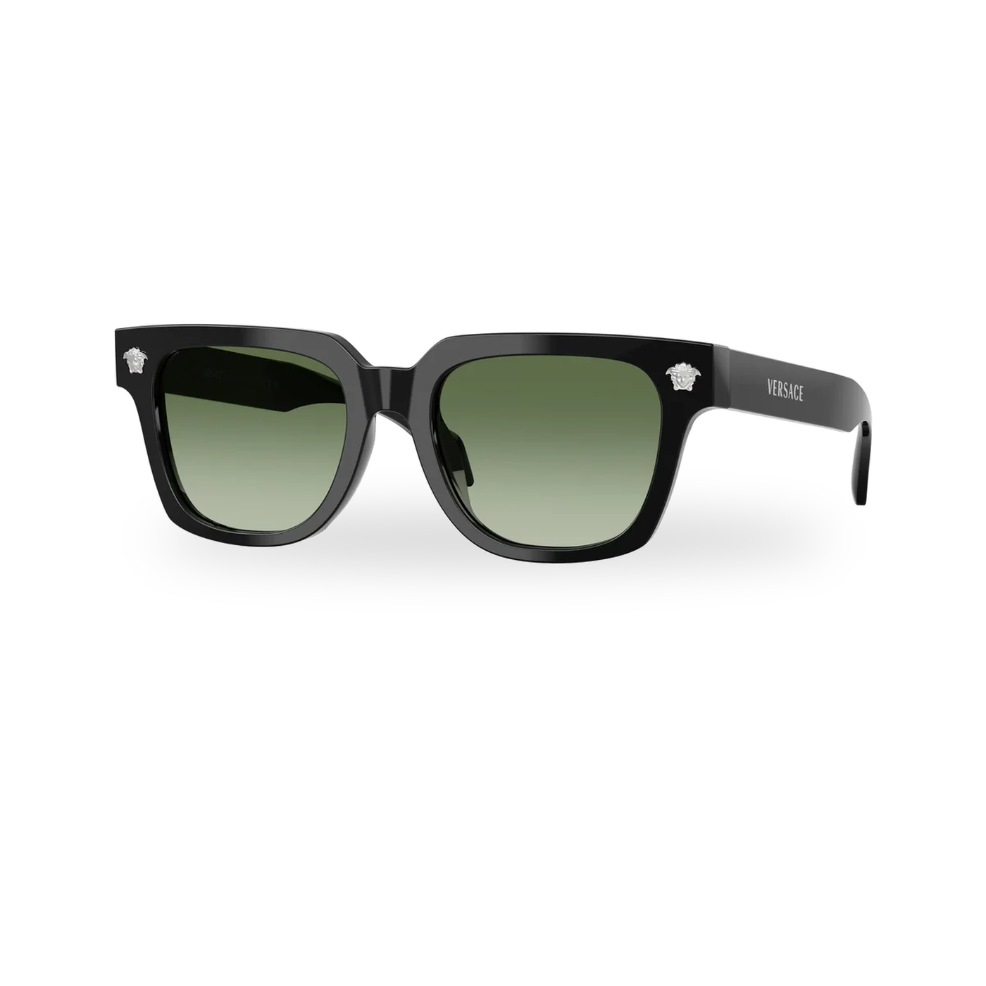 Versace 0VE4510U sunglasses in Black with Green gradient lenses - transparent product photo with soft shadow