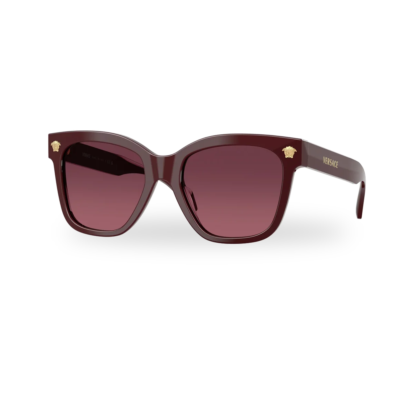 Versace 0VE4511 sunglasses in Burgundy with Gradient purple lenses - transparent product photo with soft shadow