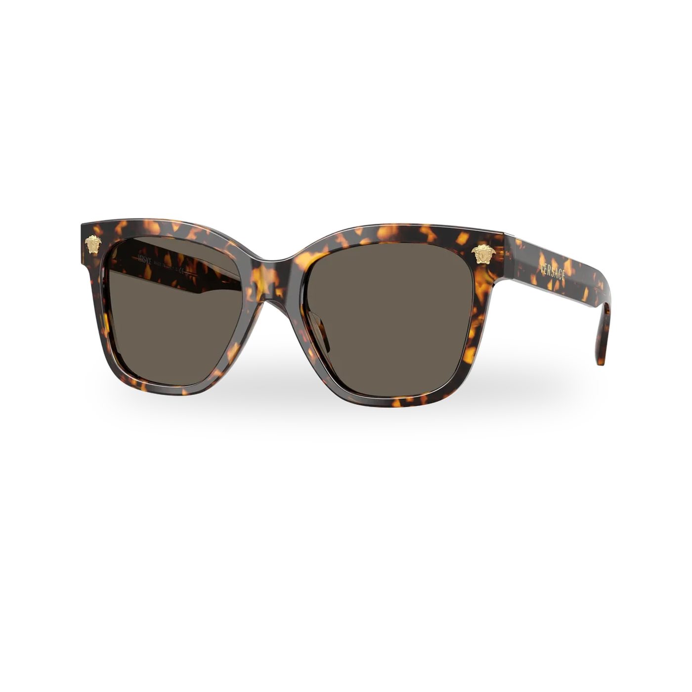 Versace 0VE4511 sunglasses in Havana yellow with Brown lenses - transparent product photo with soft shadow