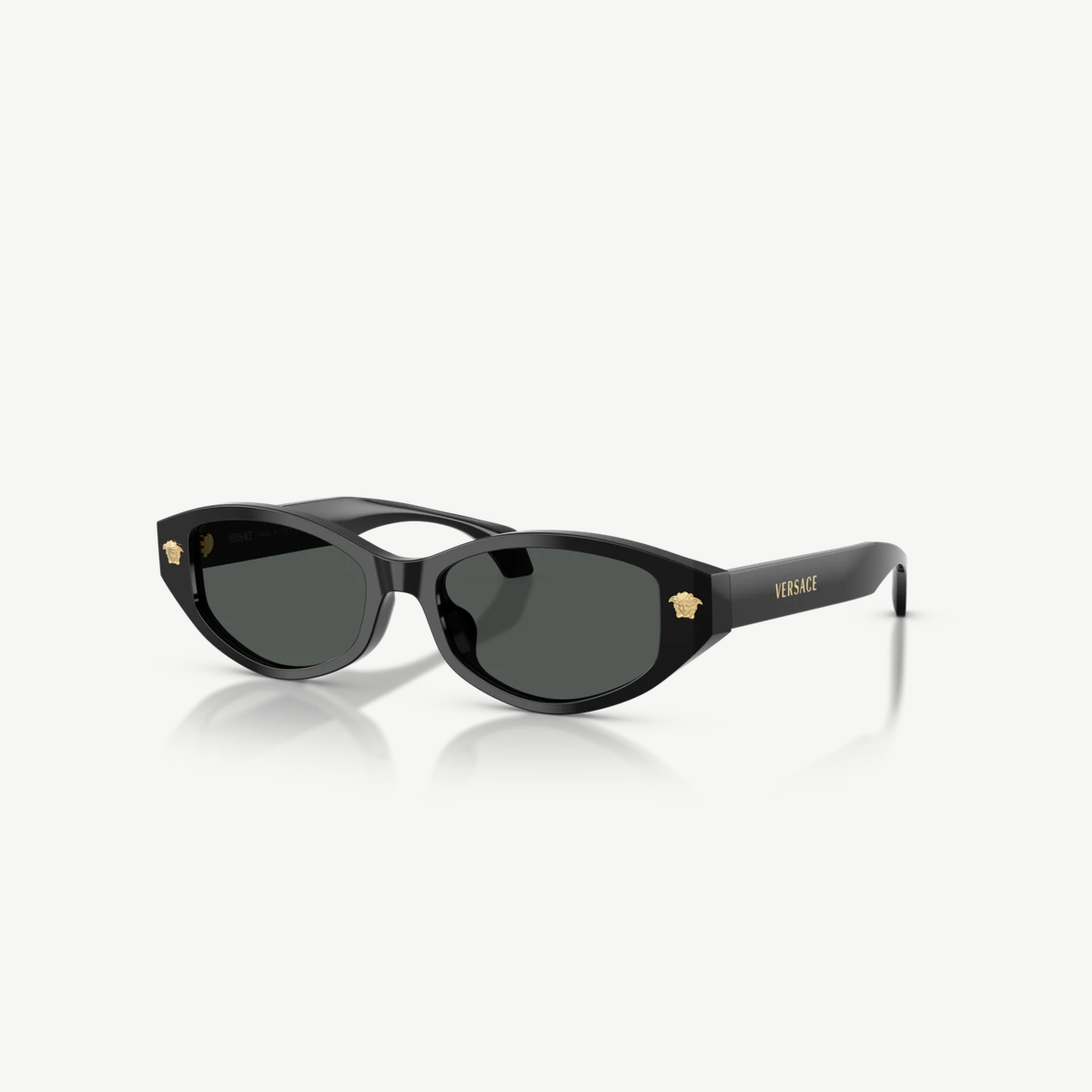 Versace 0VE4512D sunglasses in Black with Dark grey lenses