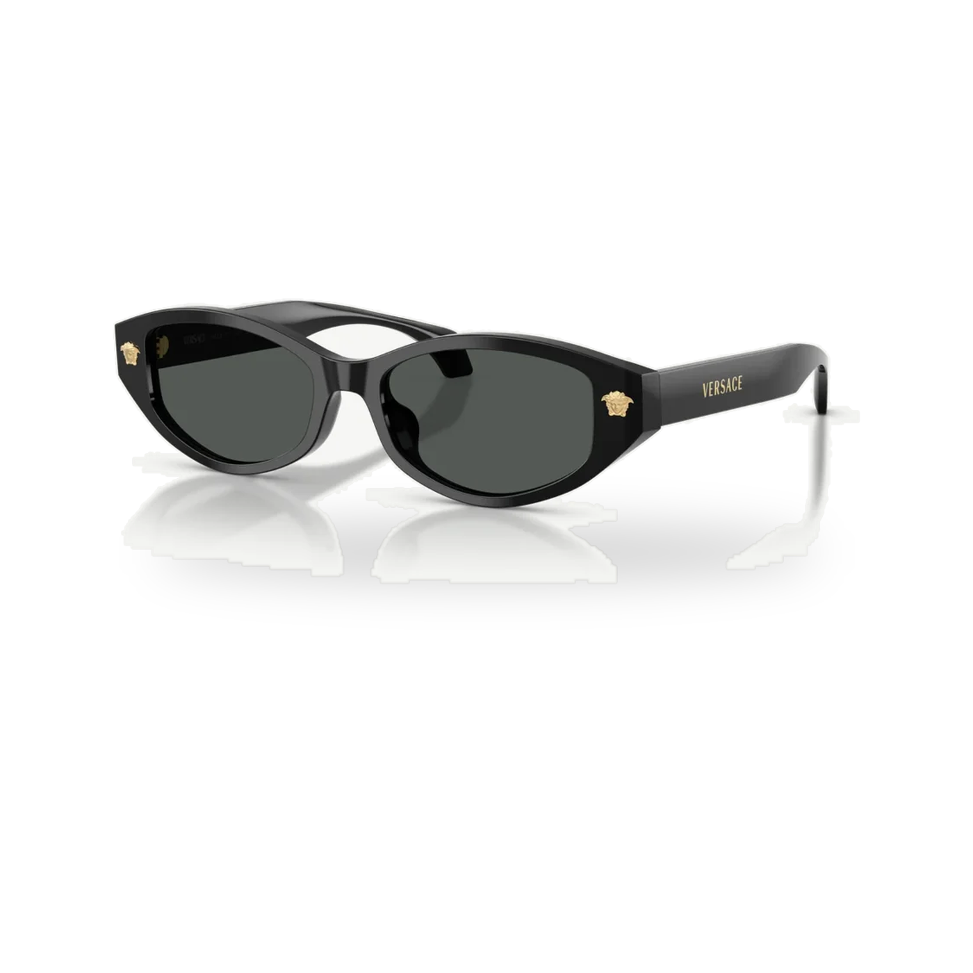Versace 0VE4512D sunglasses in Black with Dark grey lenses - transparent product photo with soft shadow