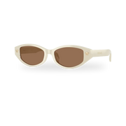 White talc / Dark brown