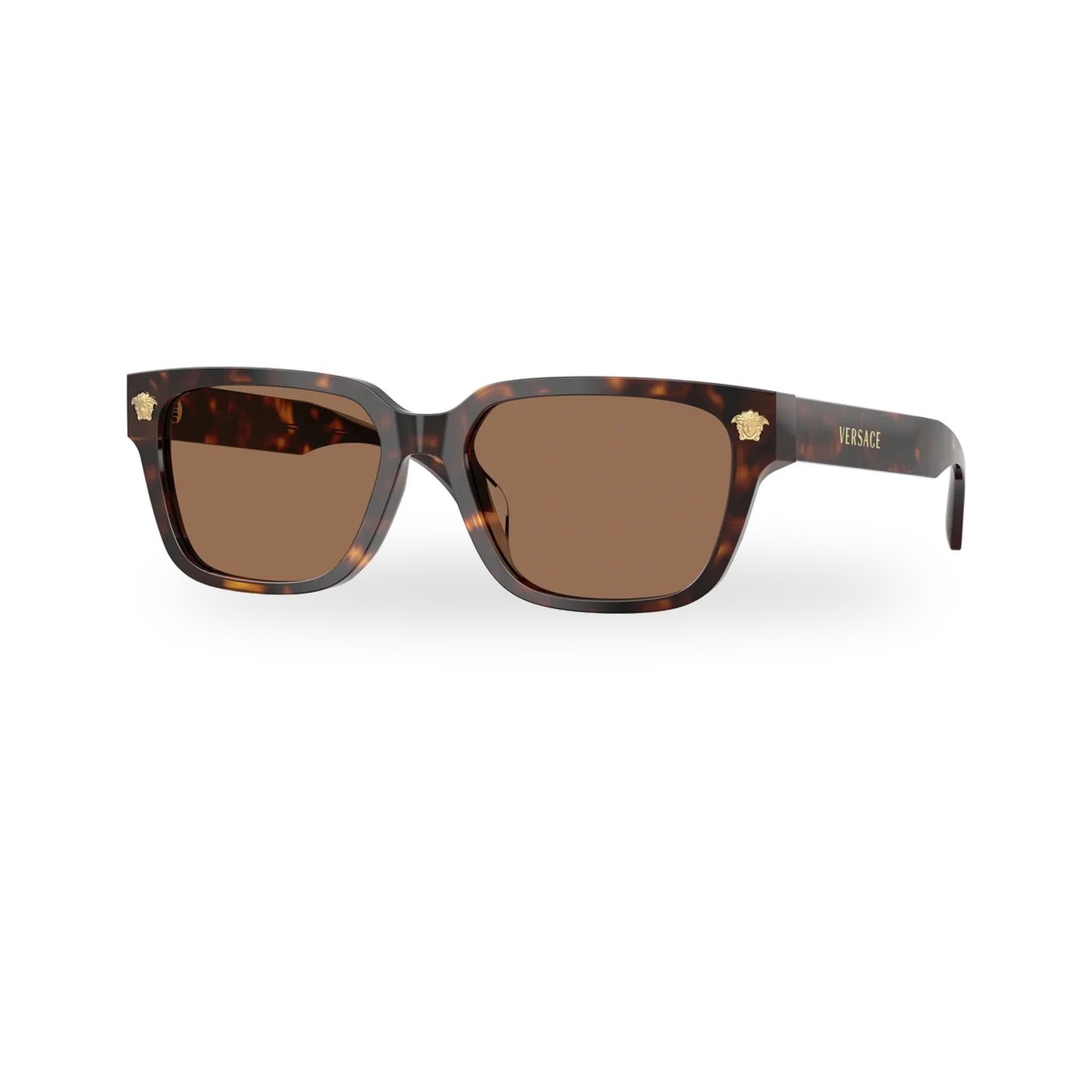 Versace 0VE4513D sunglasses in Havana with Dark brown lenses - transparent product photo with soft shadow