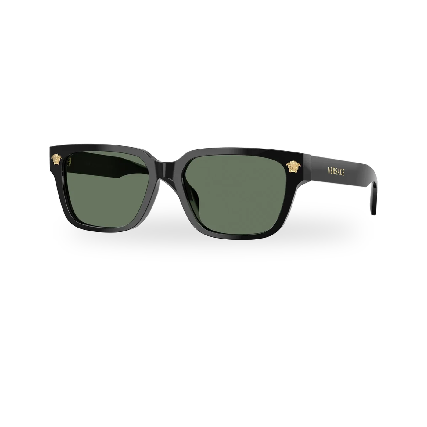 Versace 0VE4513D sunglasses in Black with Dark green lenses - transparent product photo with soft shadow