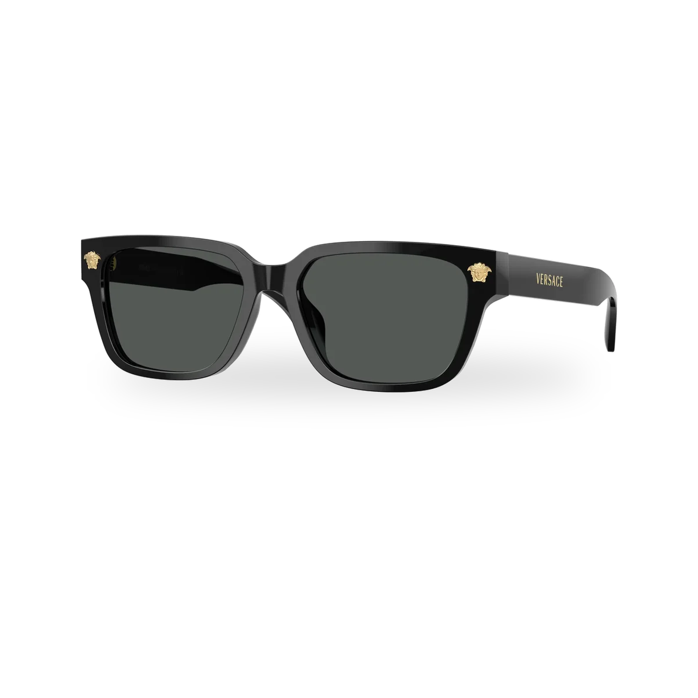 Versace 0VE4513D sunglasses in Black with Dark grey lenses - transparent product photo with soft shadow