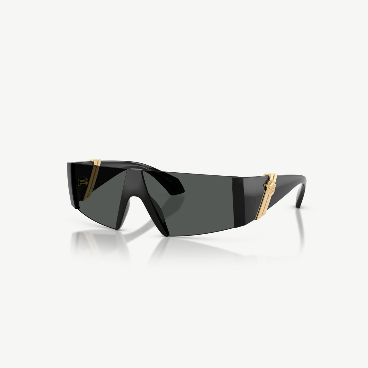 Versace 0VE4516 sunglasses in Black with Dark grey lenses