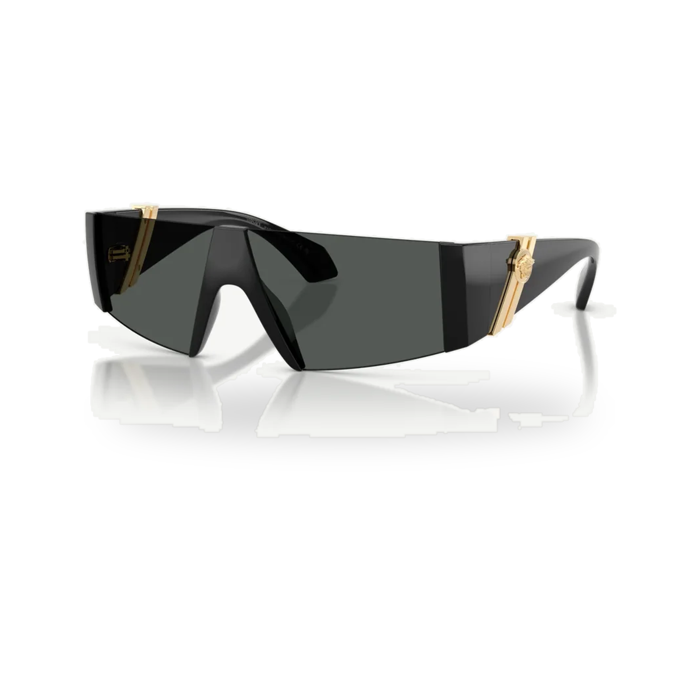 Versace 0VE4516 sunglasses in Black with Dark grey lenses - transparent product photo with soft shadow