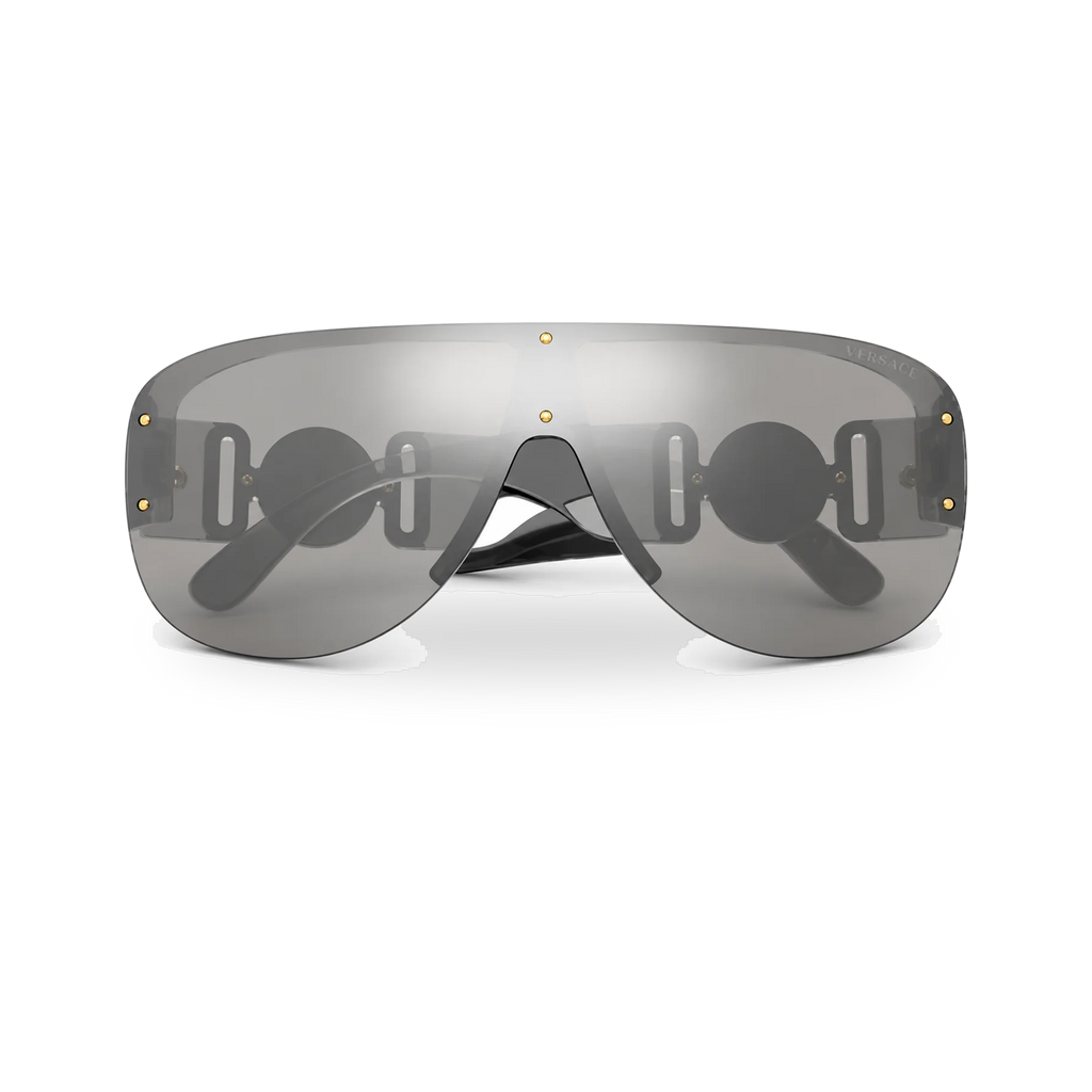 Versace VE4391 Transparent Grey Shield Sunglasses - transparent product photo with soft shadow