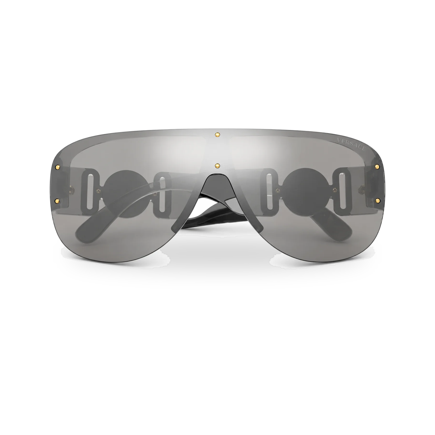 Versace VE4391 Transparent Grey Shield Sunglasses - transparent product photo with soft shadow