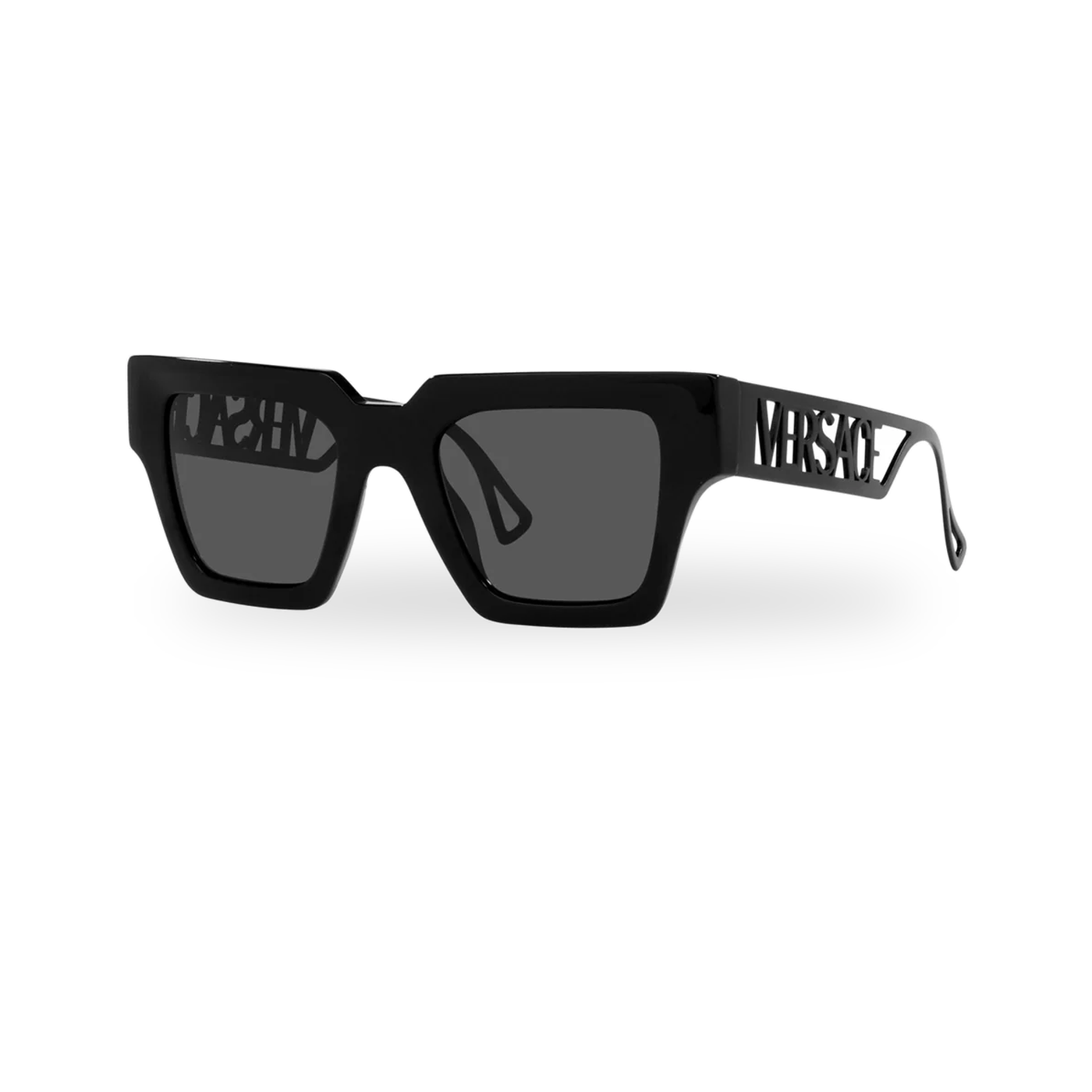 Versace Icon Frame Sunglasses Black - transparent product photo with soft shadow