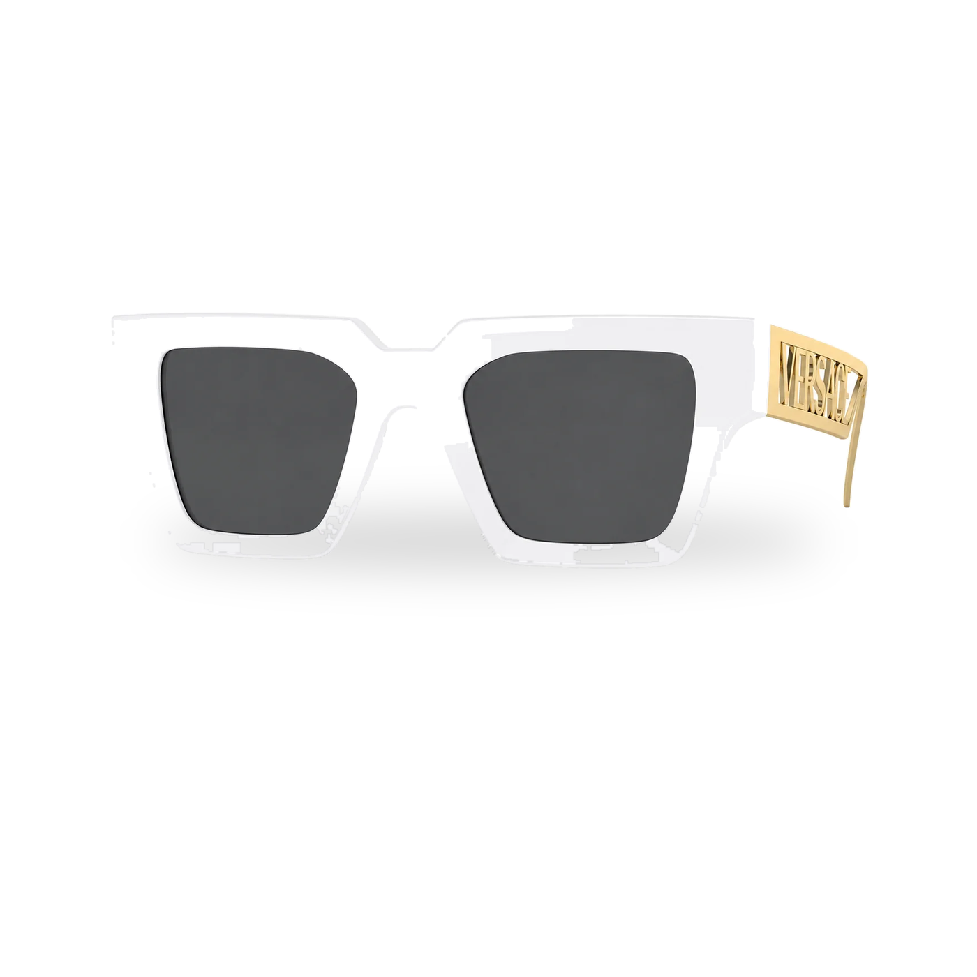 Versace Icon Frame Sunglasses White MOD 4431 401/87 - transparent product photo with soft shadow