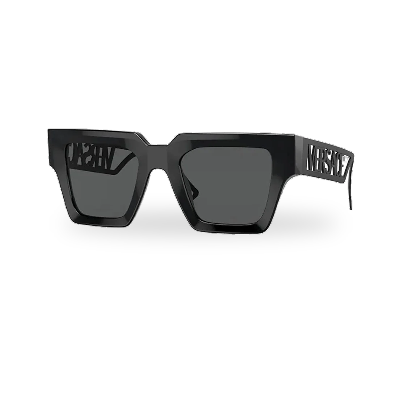 Versace Icon Frame Sunglasses Black - transparent product photo with soft shadow