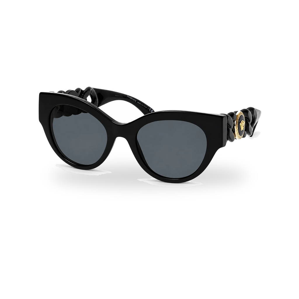Versace Twist Link Sunglasses Black MOD.4408– GB1/87 - transparent product photo with soft shadow
