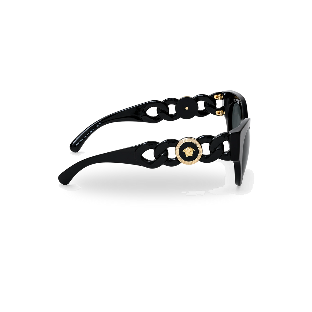 Versace Twist Link Sunglasses Black MOD.4408– GB1/87 - transparent product photo with soft shadow