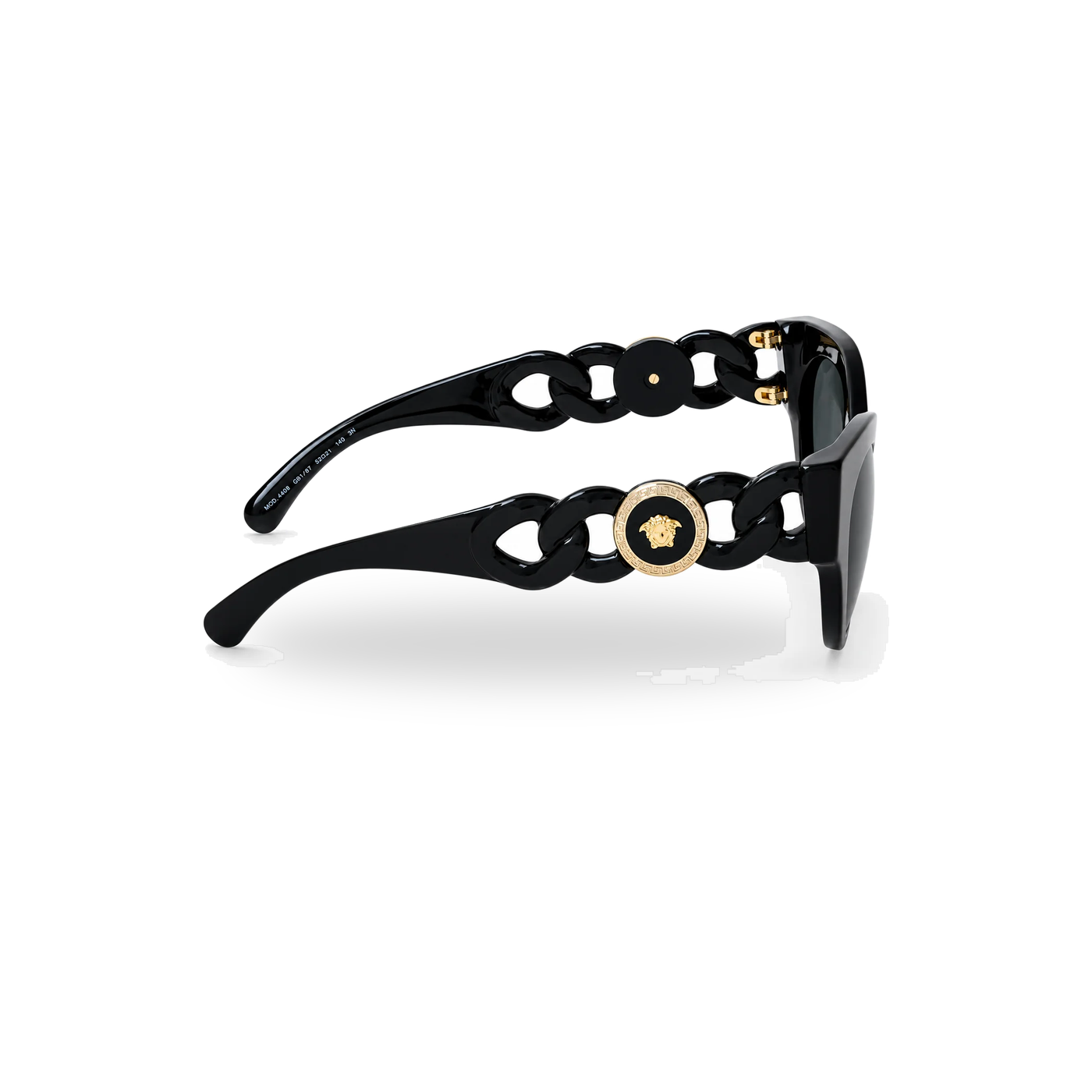 Versace Twist Link Sunglasses Black MOD.4408– GB1/87 - transparent product photo with soft shadow