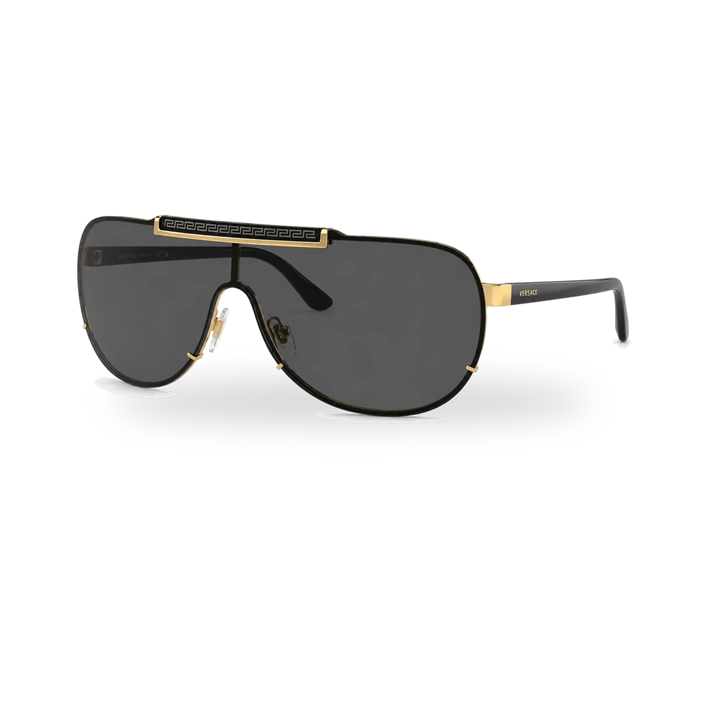 Versace 2140 Gold Pilot Sunglasses - transparent product photo with soft shadow