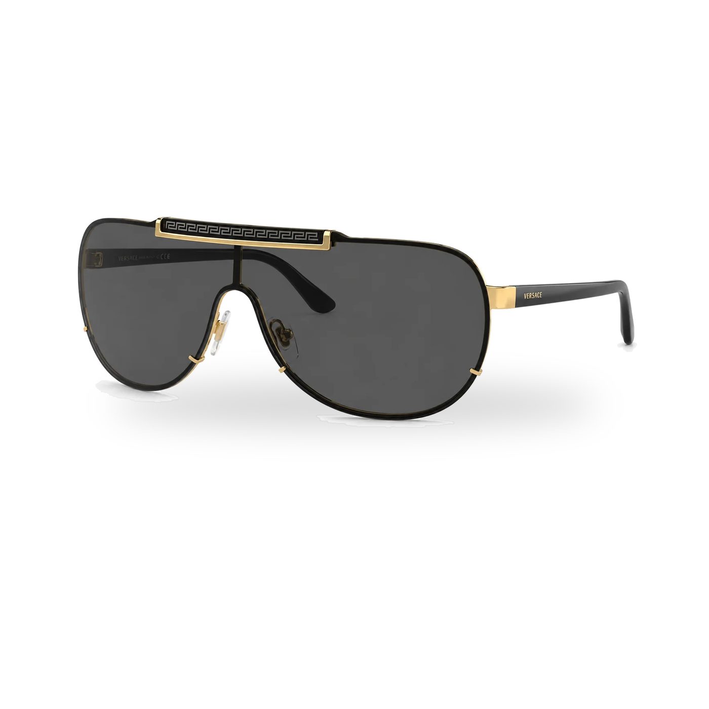 Versace 2140 Gold Pilot Sunglasses - transparent product photo with soft shadow