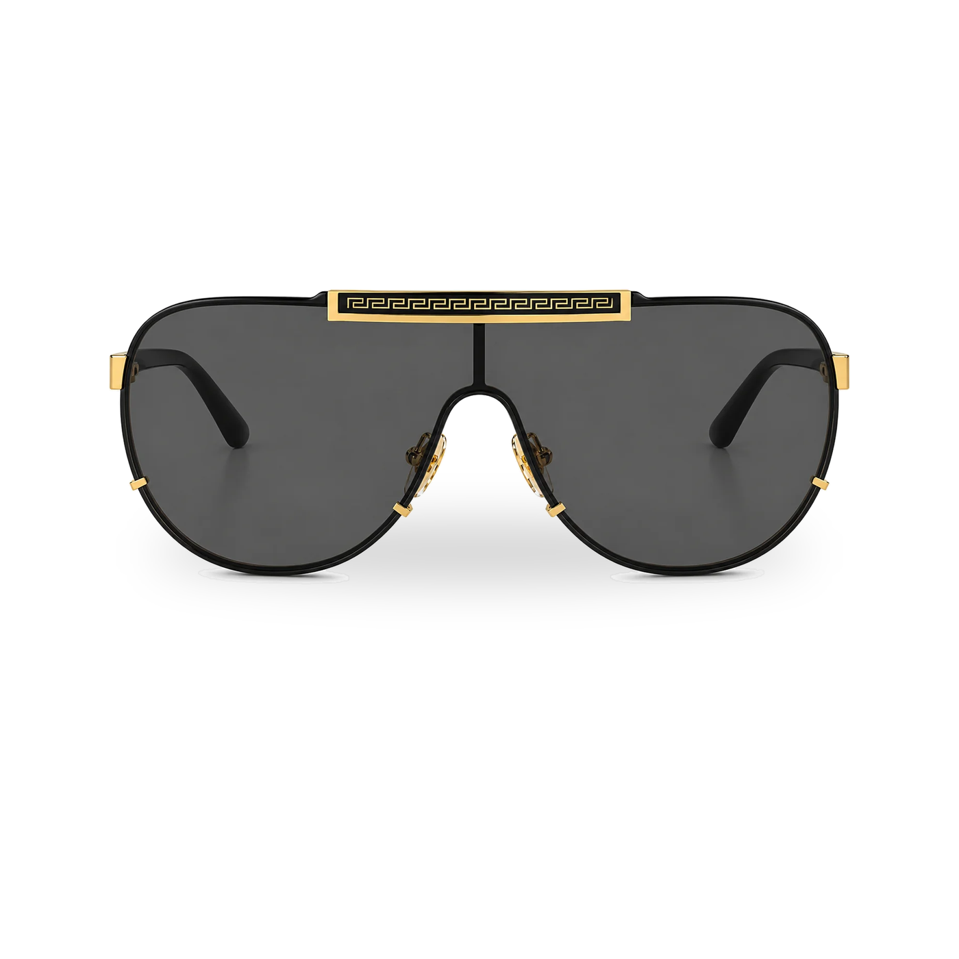Versace 2140 Gold Pilot Sunglasses - transparent product photo with soft shadow