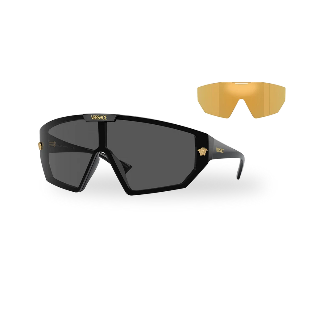 Versace Trippie Sunglasses - transparent product photo with soft shadow