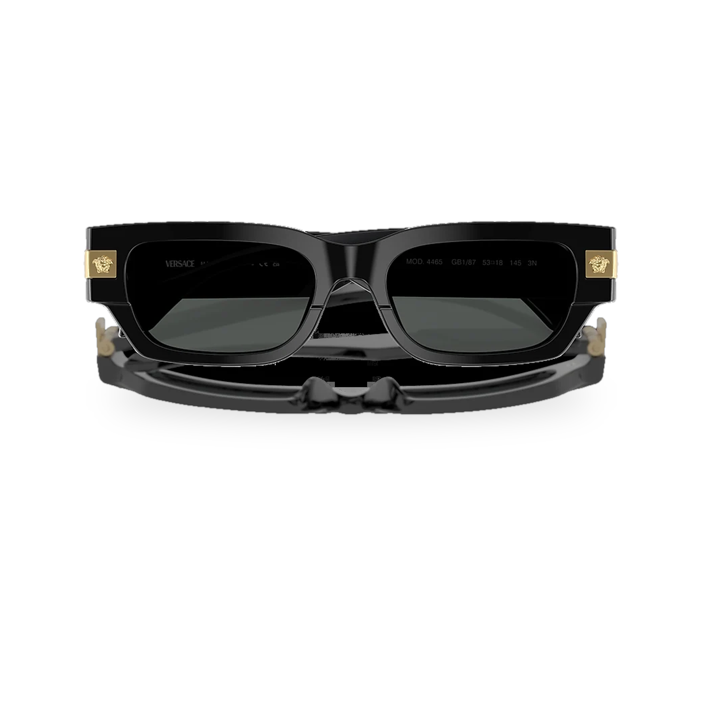 Versace Woopty Black Sunglasses - transparent product photo with soft shadow