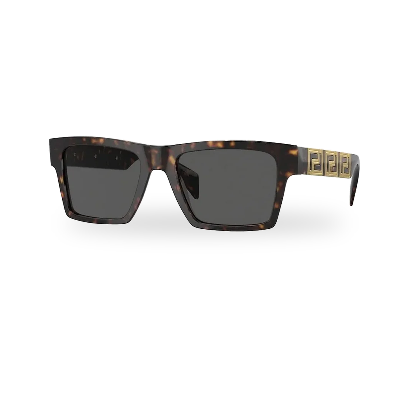 Versace VE4445 Havana Rectangle Sunglasses - transparent product photo with soft shadow