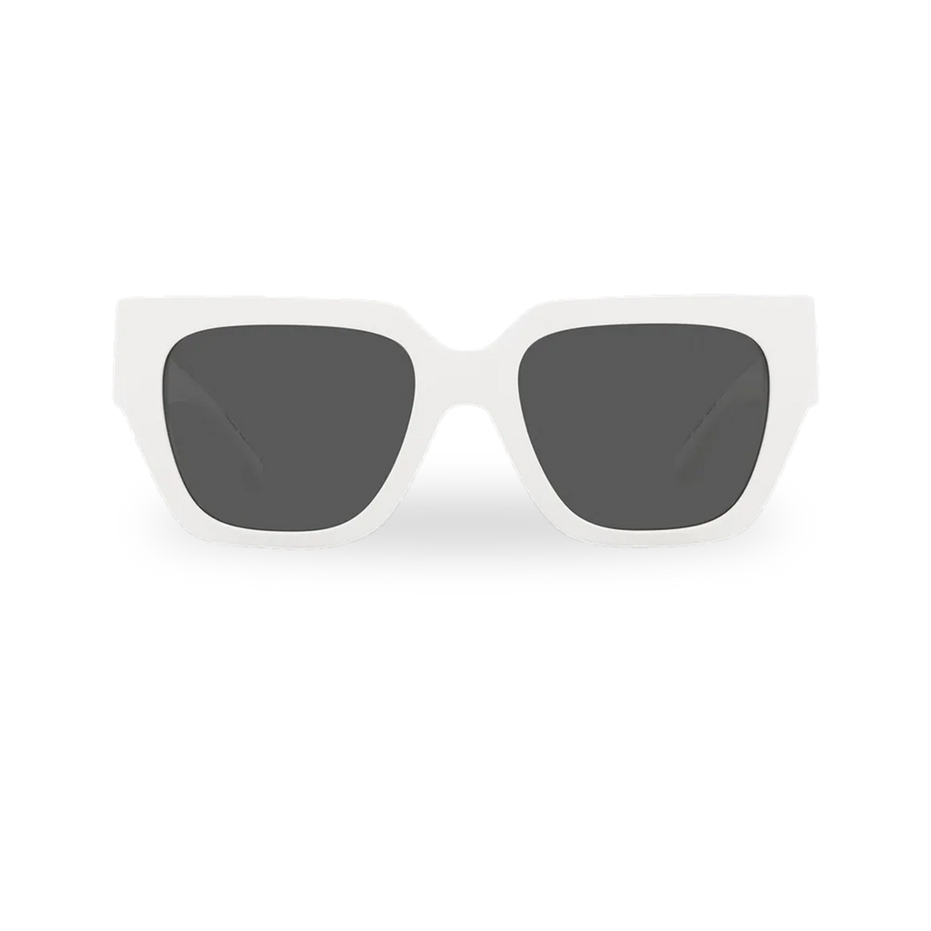 Versace White Twist Frame Sunglasses MOD.4409– 314/87 - transparent product photo with soft shadow