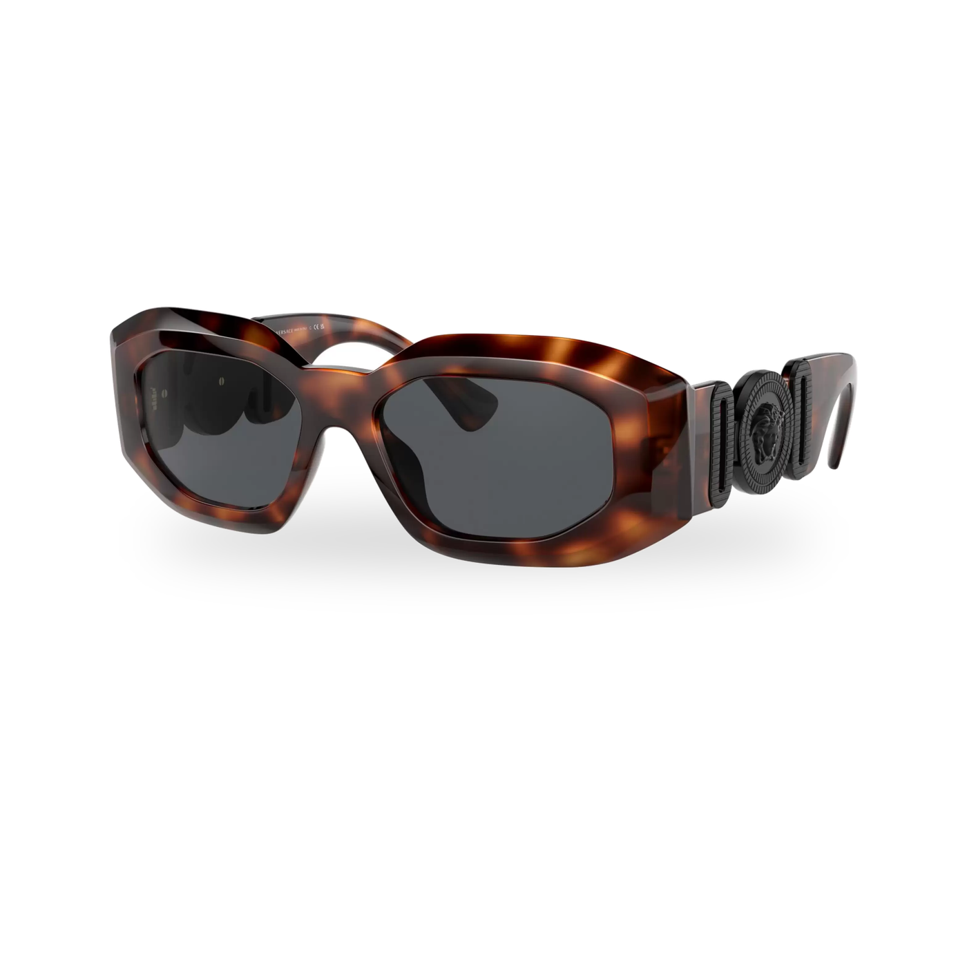 Versace VE4424U Havana Square Sunglasses - transparent product photo with soft shadow