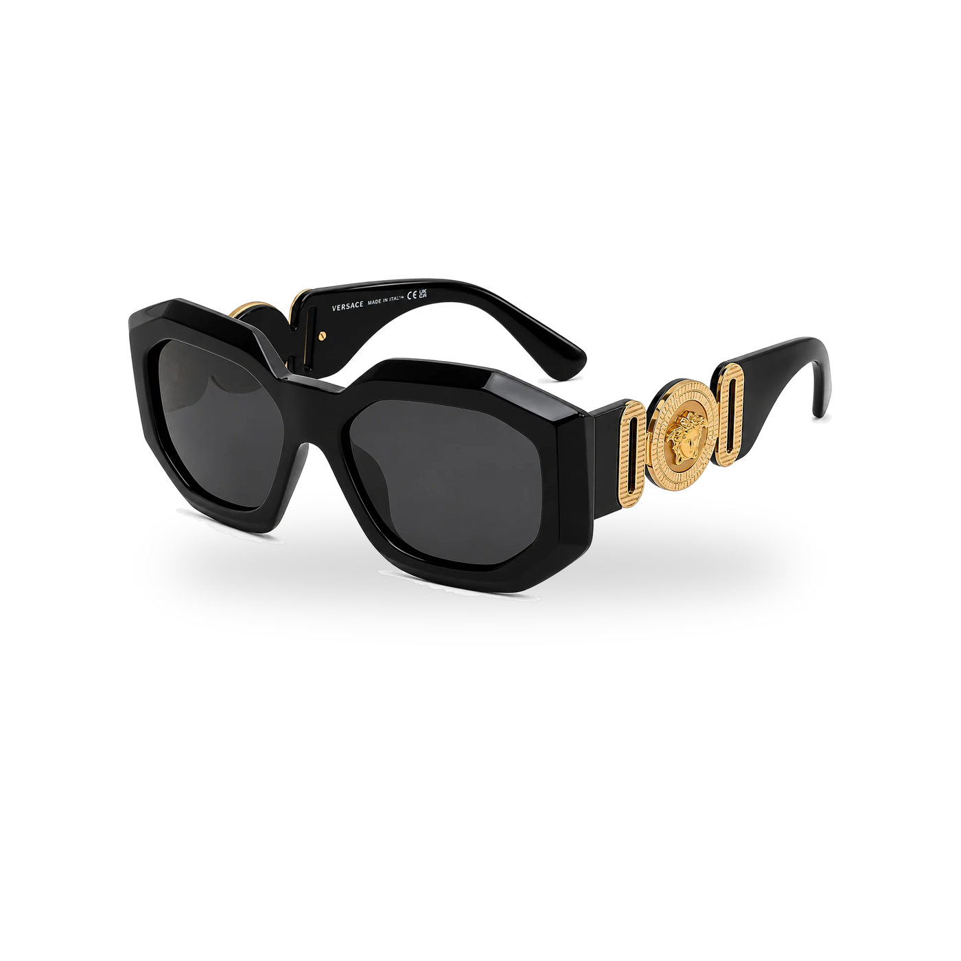 Versace VE4424U Havana Square Sunglasses - transparent product photo with soft shadow
