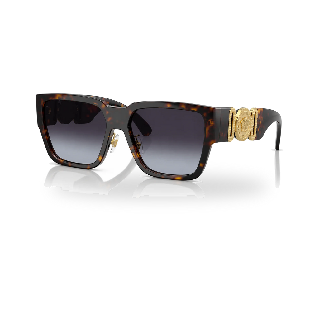 Versace VE4483D Havana Square Sunglasses - transparent product photo with soft shadow
