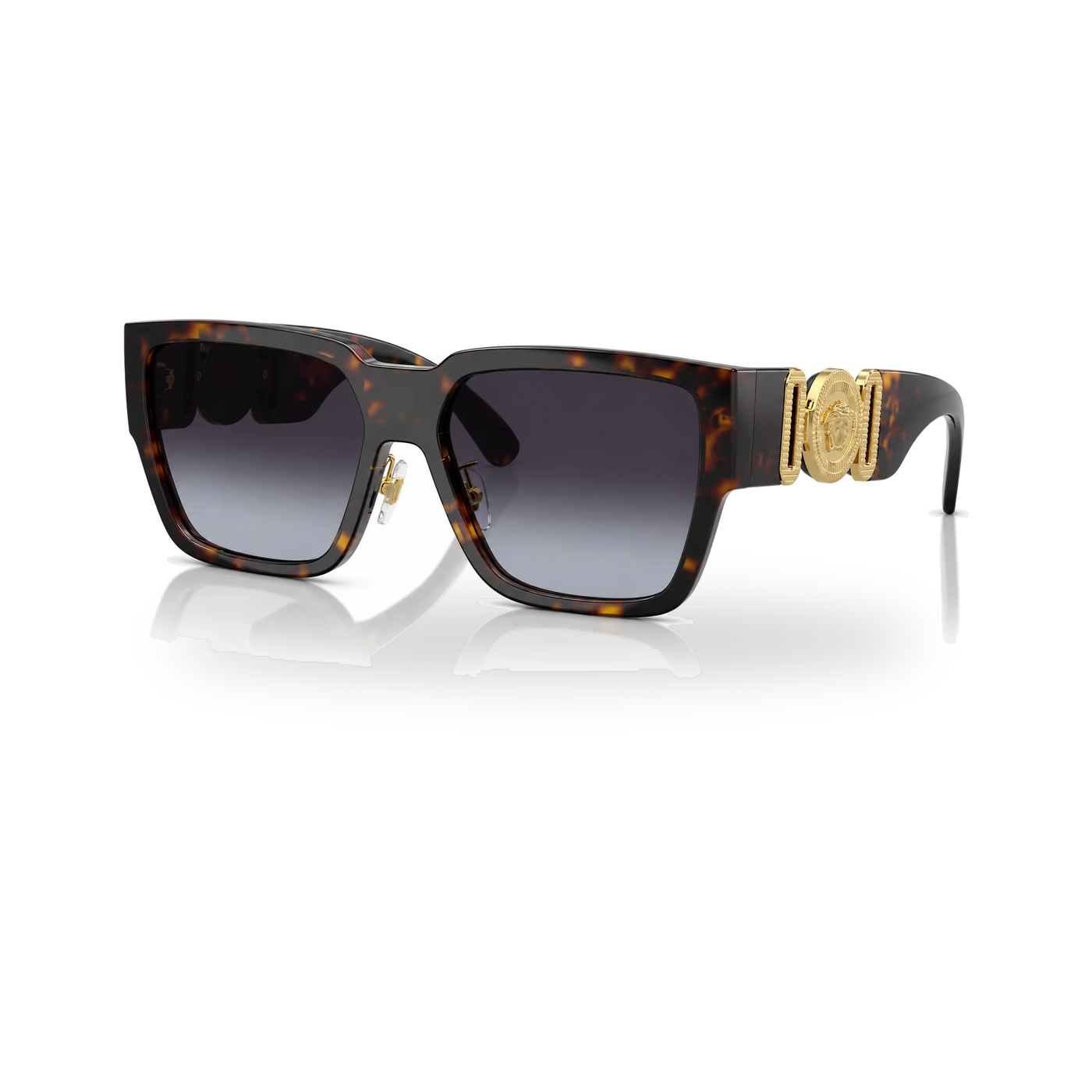 Versace VE4483D Havana Square Sunglasses - transparent product photo with soft shadow