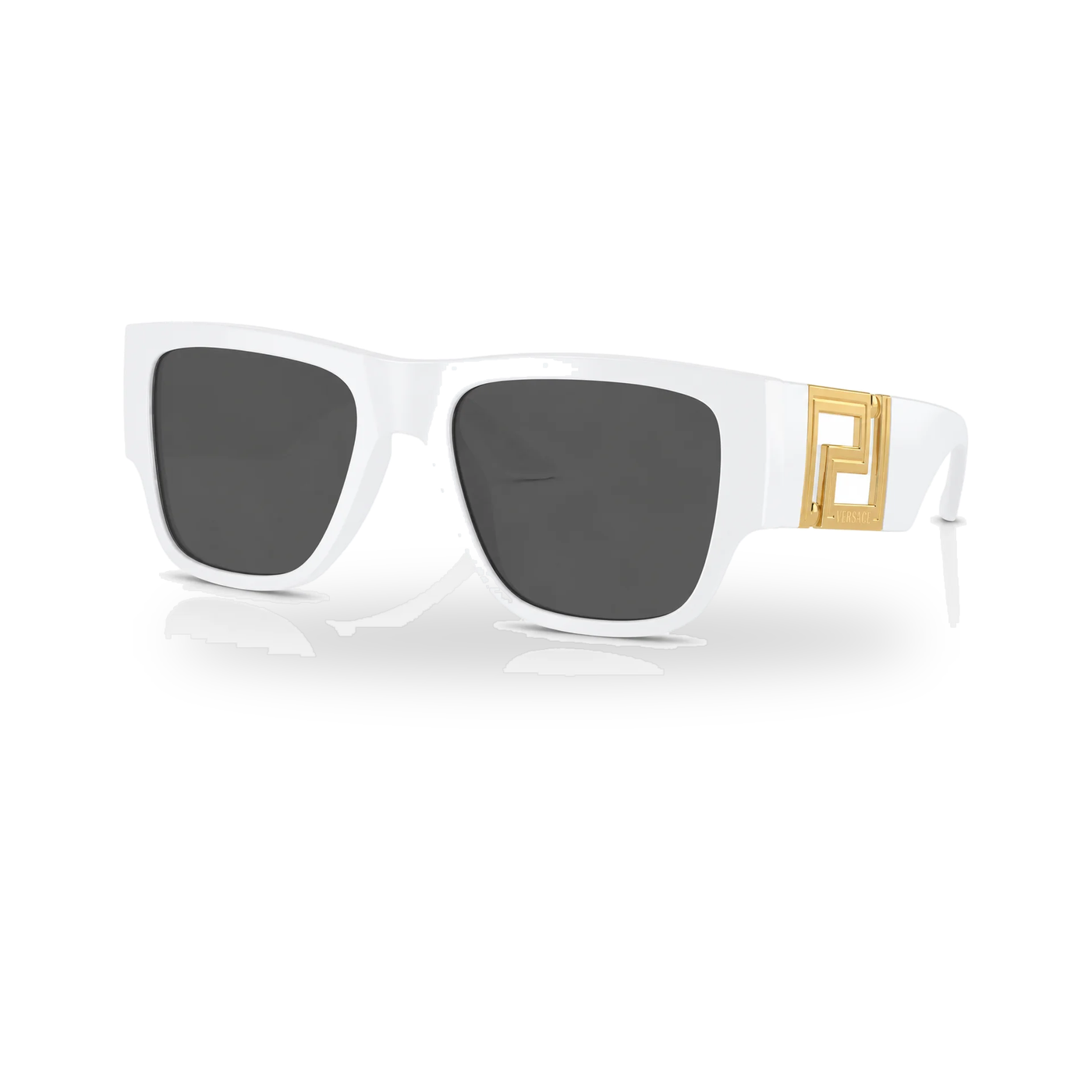 Versace VE4403 White Rectangle Sunglasses - transparent product photo with soft shadow