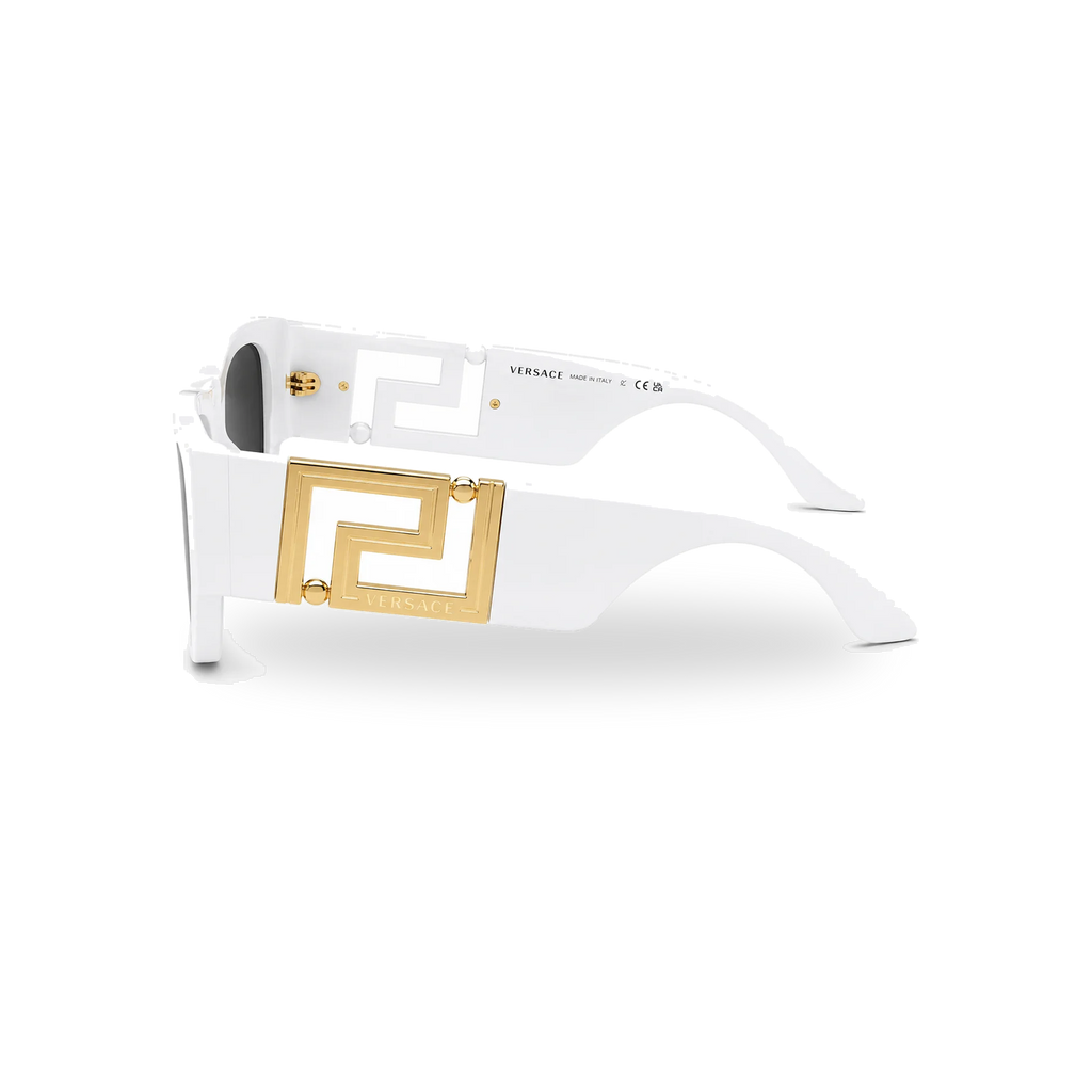 Versace VE4403 White Rectangle Sunglasses - transparent product photo with soft shadow