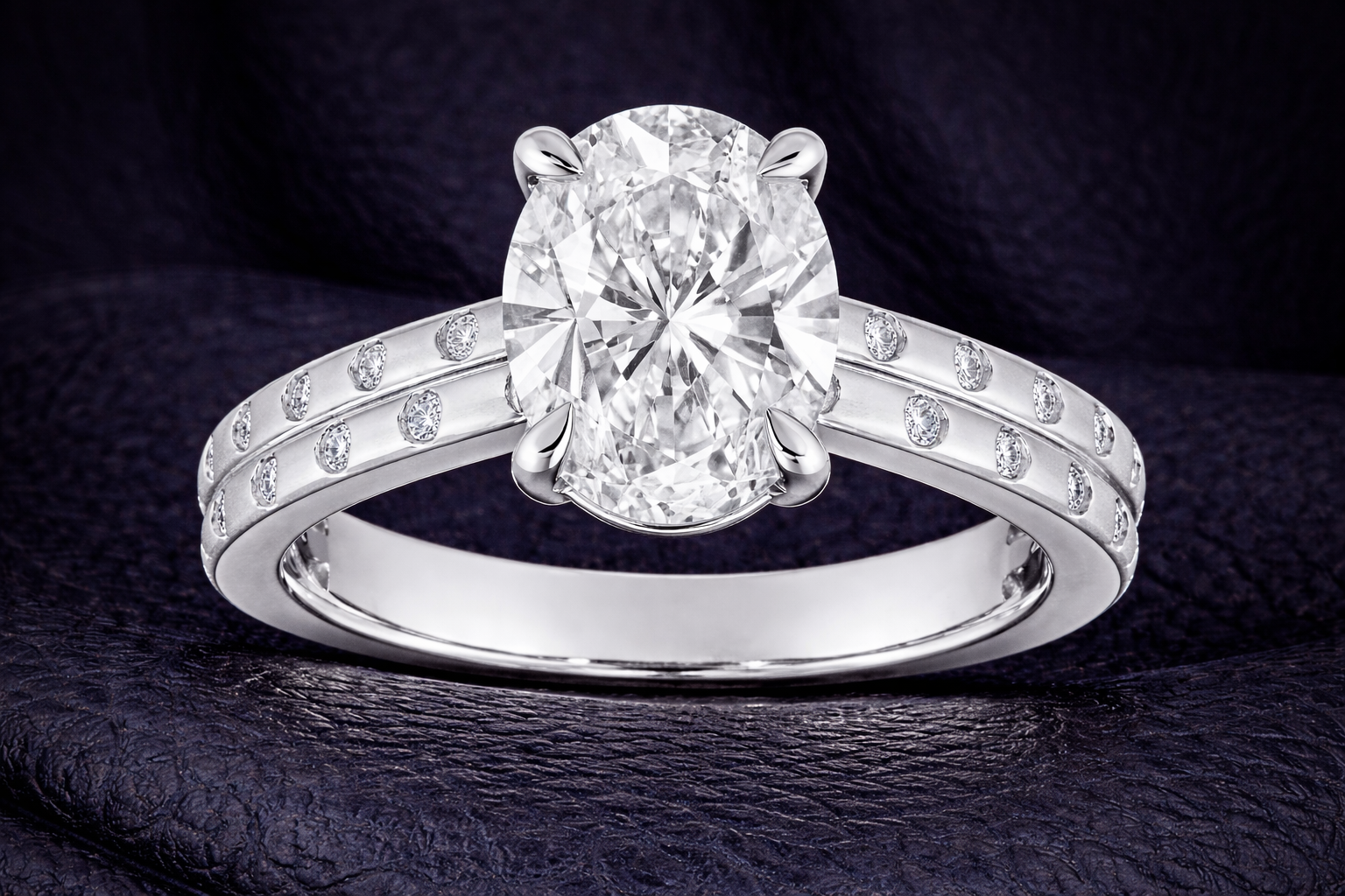 Oval Engagement Ring 2.70cts