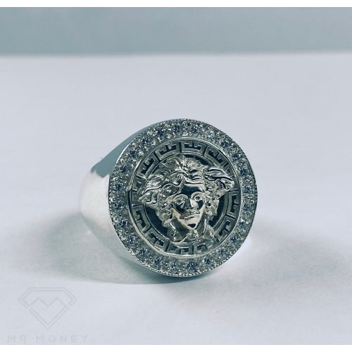 Sterling Silver Cz Medusa Ring Rings