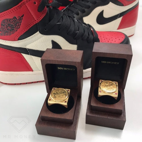 Mr Money Wooden Gift Box Rings