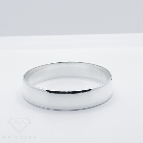Jumbo Bangle Silver 65Mm Bracelets
