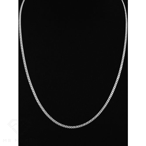 45Cm Curb Sterling Silver Chain