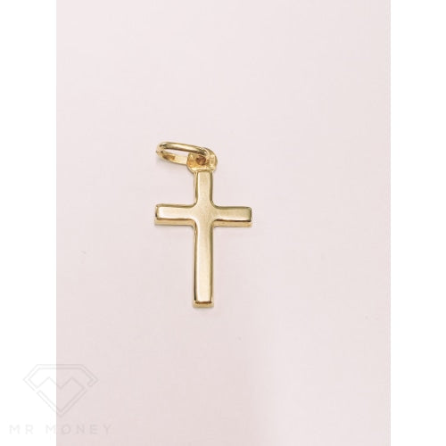 9Ct Gold Flat Cross Pendant Charms & Pendants