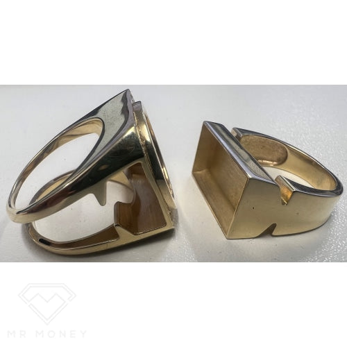 007 Full Sovereign Gold Diamond Ring Rings