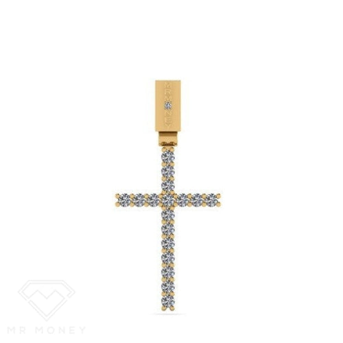 9Ct Gold Diamond Money Flex Cross Charms & Pendants