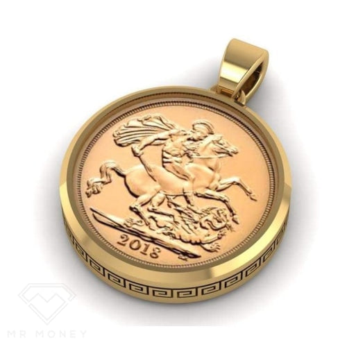 9Ct Gold Money Full Sovereign Pendant Charms & Pendants