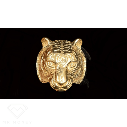 9Ct Gold Tiger Diamond Eyes Ring