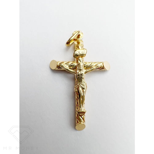 9Ct Gold The Jesus Cross Pendant Charms & Pendants