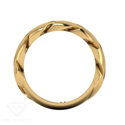 Cuban Link Gold Ring Rings